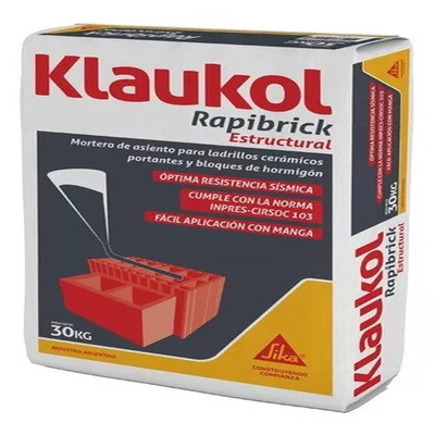 Klaukol mortero cement rapibrick 30kg  (+ 1 manga)